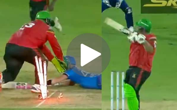 [Watch] Funny Run Out Miss And A Duck - Azam Khan Fuels Trolls With Dismal Show In CPL 2024